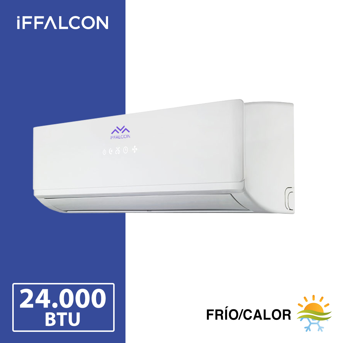 Aire Acondicionado iFFALCON de 24.000 BTU (frío/calor)
